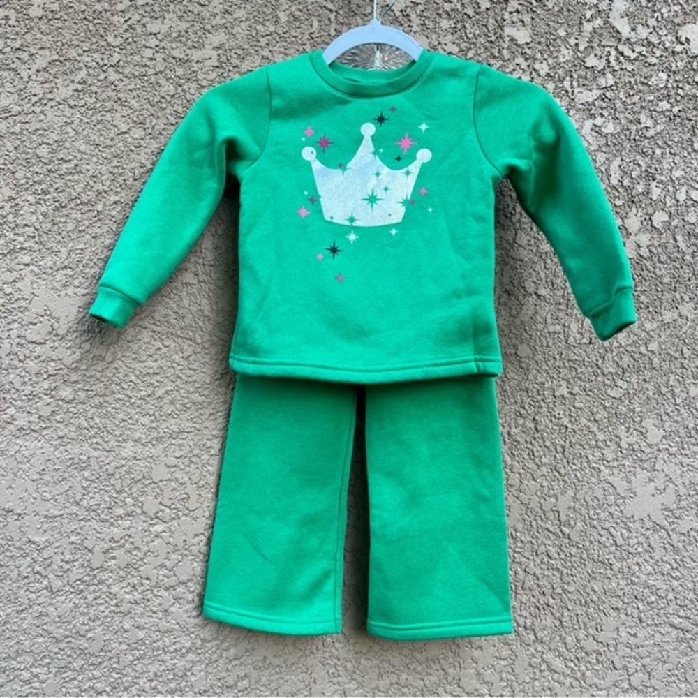 Garanimals Girls Toddler 4T 2-Piece Matching Set Sweater Pant‎ Cozy Fleece Lined